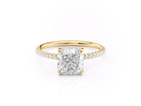 The Low Profile Kamellie Set With A 2.5 Carat Cushion Lab Diamond Online