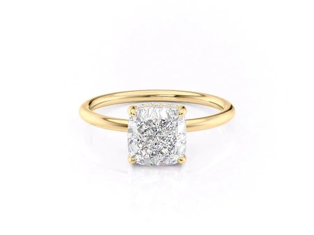 The Low Profile Kamellie Set With A 1.5 Carat Cushion Lab Diamond Discount