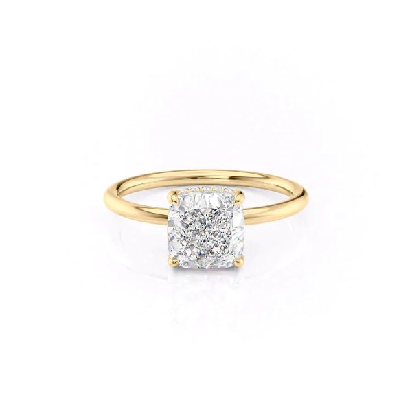 The Low Profile Kamellie Set With A 1.5 Carat Cushion Lab Diamond Discount