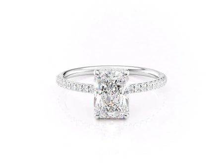 The Low Profile Kamellie Set With A 2.5 Carat Radiant Lab Diamond Sale