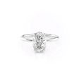 The Low Profile Kamellie Set With A 2.5 Carat Oval Lab Diamond Online Hot Sale