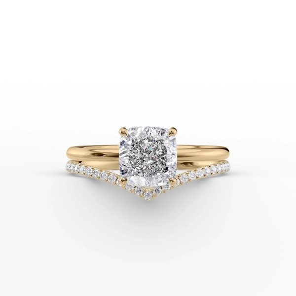 The Low Profile Kamellie Set With A 1.5 Carat Cushion Lab Diamond Discount