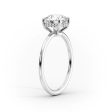 The Low Profile Kamellie Set With A 2.5 Carat Oval Lab Diamond Online Hot Sale