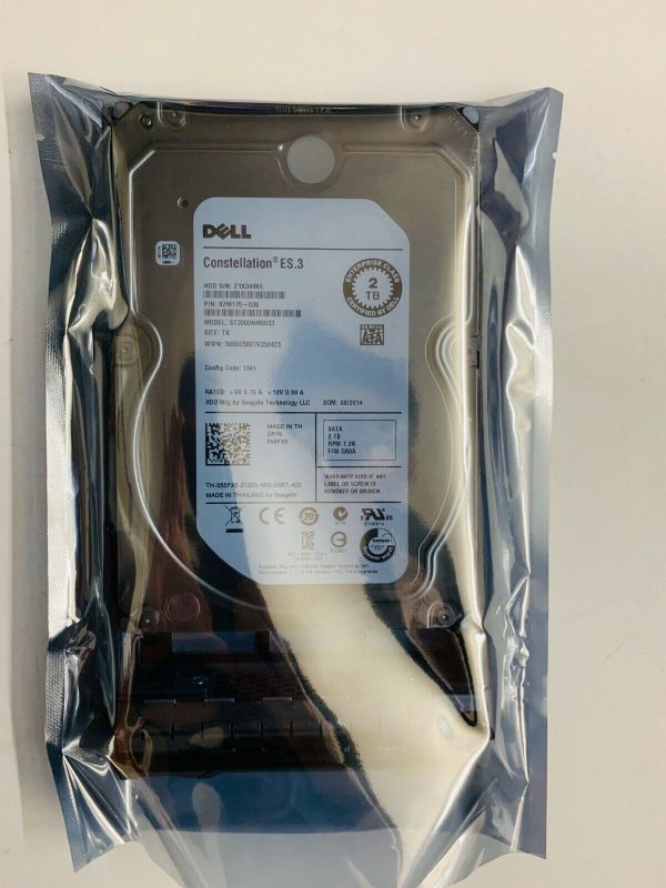 New Dell Constellation 2TB SATA 6Gbps 7.2k 3.5  HDD With Tray ST2000NM0033 For Discount