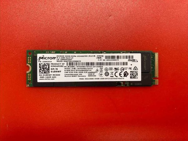 New Micron 1TB RAM 2200S NVMe M.2 2280 189WF MTFDHBA1T0TCK Online Hot Sale