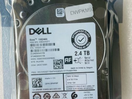 New Genuine Dell RWR8F 0RWR8F 2.4TB 10K SAS 2.5  12Gbps HDD Hard Drive ST2400MM0159 Online now