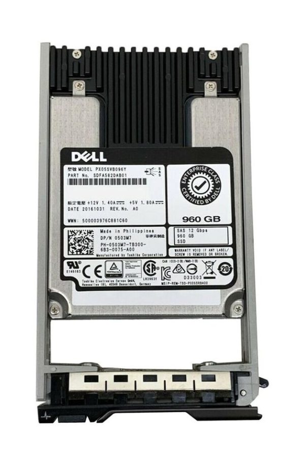 New Dell 960GB 12Gbps 0503M7 SAS Mix Use MLC 2.5 SSD PX05SVB096Y Online Hot Sale