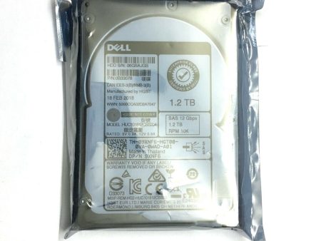 New Genuine DELL HUC101812CSS204 1.2TB 12G 10K 2.5  SAS Hard Drive 9XNF6 0B33078 For Cheap