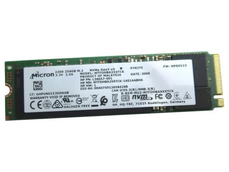 New Micron 2200S MTFDHBA256TCK 256GB M.2 2280 NVME PCI-EXPRESS 3.0 X4 SSD L36057-001 Online