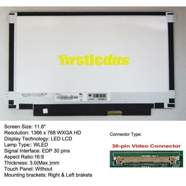 New HP Stream 11-Y023CA 11-Y050SA 11-Y053NA HD CD Display Screen 902900-001 B116XTN02.3 Fashion