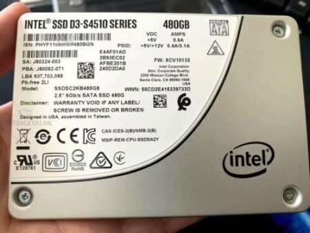 New Intel D3-S4510 Series 480GB 2.5 6Gbps SATA SSD SSDSC2KB480G801 Sale