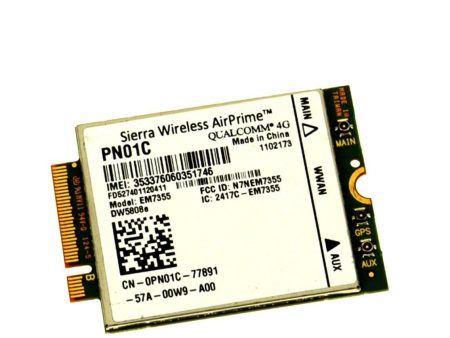 New Dell Wireless DW5808e 4G LTE EM7355 WWAN Module Card 2NDHX NPR73 PN01C 4GP3D Online Hot Sale