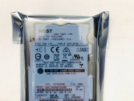 New 600GB 15K RPM 12Gb s 128MB 2.5  SAS Hard Drive HUC156060CSS200 Sale