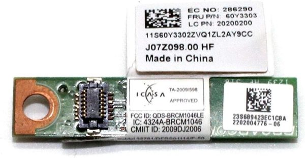 New Lenovo Thinkpad T430 T530 W530 X230 X230I 4.0 Bluetooth Board 60Y3253 60Y3303 60Y3305 For Cheap