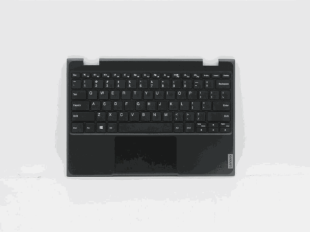 New Lenovo 100e 2nd Gen 82GJ Palmrest Touchpad Top Cover Keyboard US Black 5CB1B02531 Online now