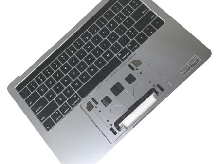 Apple MacBook Pro 13  A1989 2018 2019 Gray Palmrest Top Case Keyboard With Touch Bar Grade A 661-13159 Online now