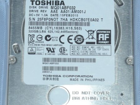 New Genuine Toshiba 320GB MQ01ABF032 5400RPM SATA 2.5  Laptop Hard Drive For Discount