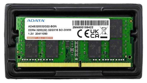 New 32GB DDR4 3200MHz Laptop Memory PC4-25600 260pin SODIMM AD4S320032G22-BGN on Sale