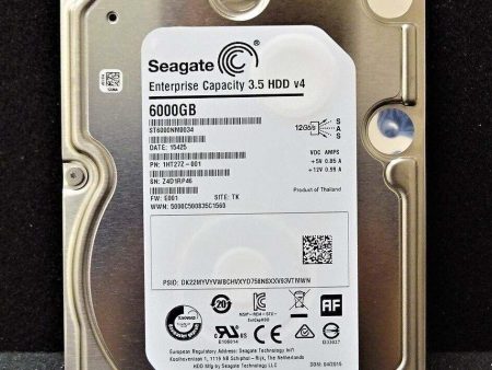 New Seagate 6TB 7200 RPM 3.5  SAS 12Gbs Server Storage Hard Drive ST6000NM0034 Fashion