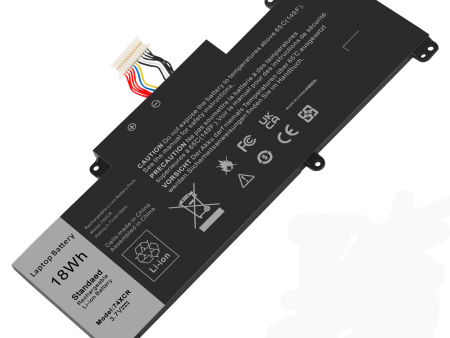 New Compatible Dell 074XCR 74XCR VXGP6 X1M2Y Tablet Battery 18WH Discount