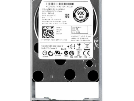 New Dell 900GB 10000RPM 6Gb s 32MB 2.5  SAS HDD Hard Drive With Tray WD9001BKHG 4X1DR 04X1DR Online Sale