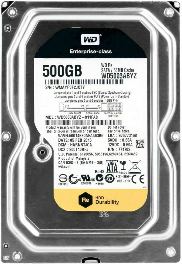 New Western Digital WD5003ABYZ 500GB Internal 7200 RPM 3.5 inch Hard Drive Hot on Sale