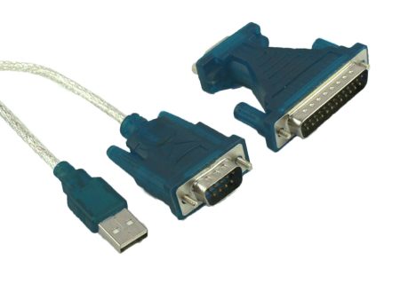 New USB 2.0 to RS232 COM Port 9 Pin Serial DB25 DB9 Adapter Cable Converter Online now