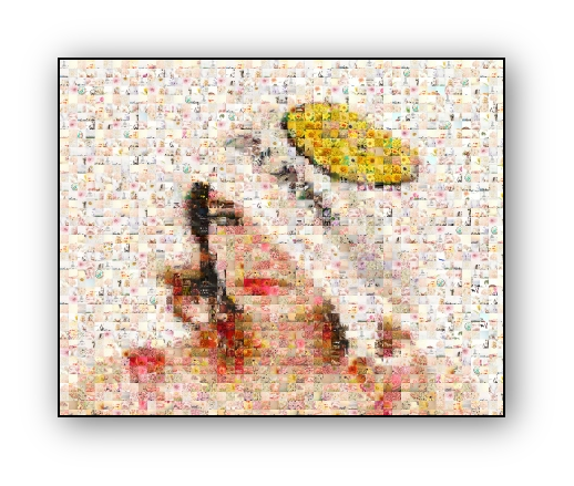 Photo Mosaic Canvas Print Cheap